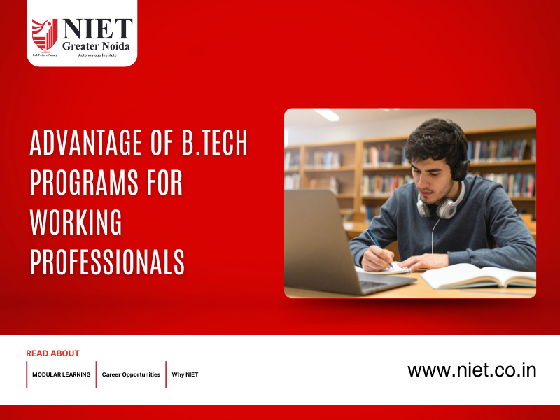 Advantages of B.Tech Programs for Working Professionals