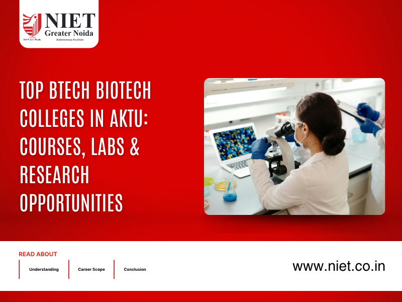 Top BTech Biotech Colleges in AKTU: Courses, Labs & Research Opportunities