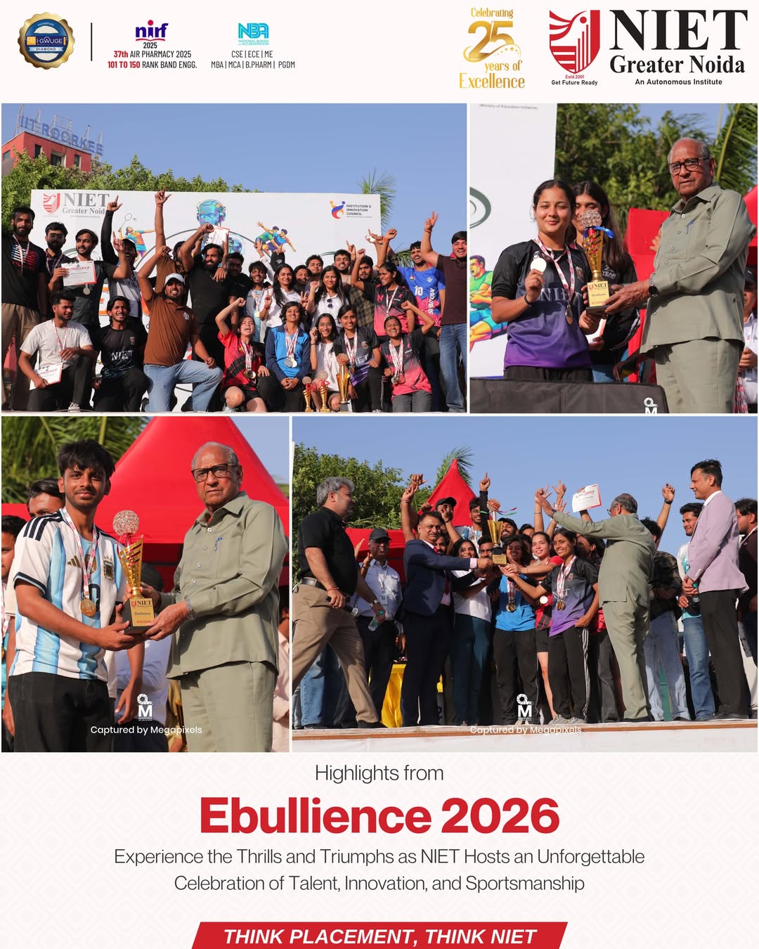 Ebullience 2026 at NIET Showcases Talent, Sportsmanship and Student Excellence